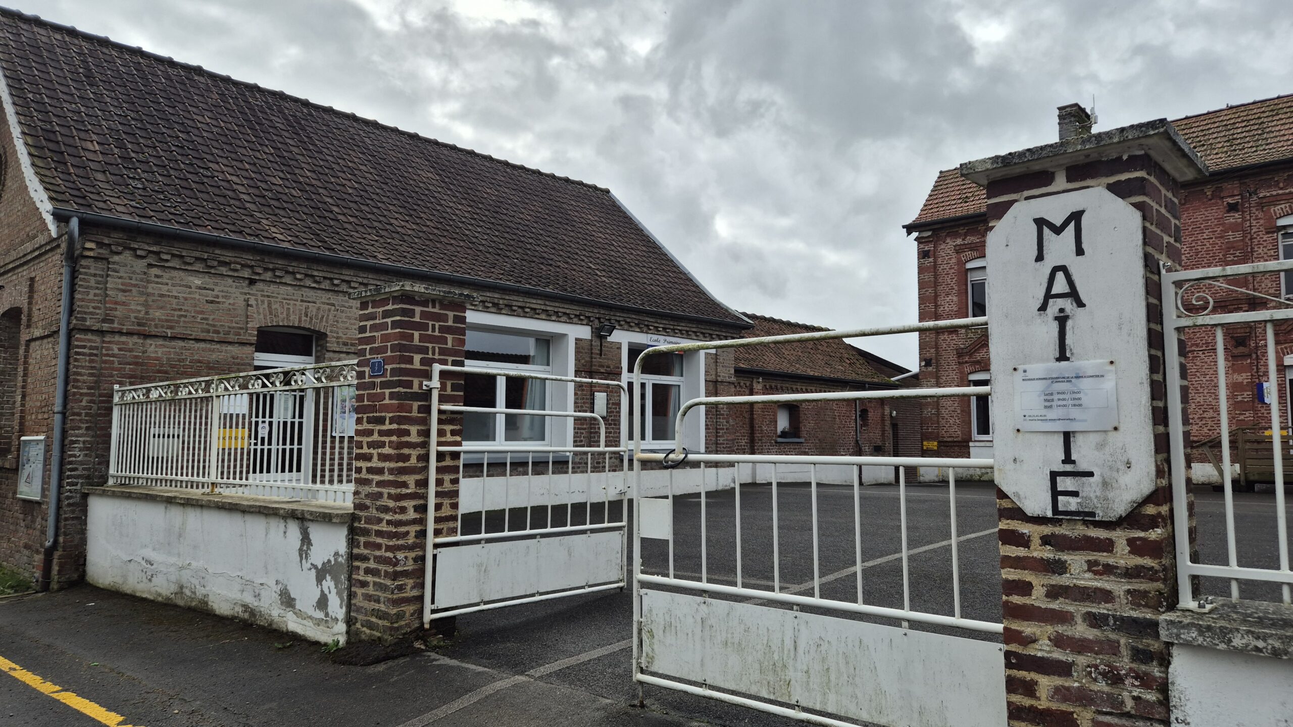 La mairie de Beauvoir-Wavans, le mercredi 11 mars. PAR ENZO CAILLAUD-COZ POUR L'ESJ LILLE.